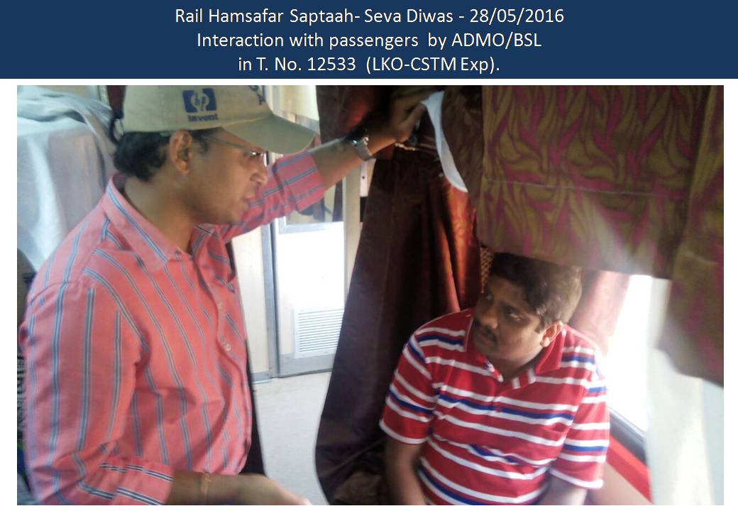 BhusavalDivn's tweet photo. Rail Hamsafar Saptaah- Seva Diwas - 28/05/2016 https://t.co/yYPtqkDU9f