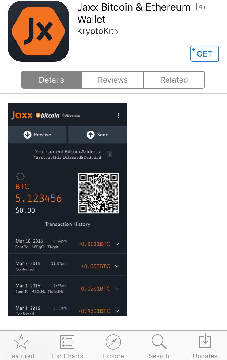 Jaxx iOS is now live! App Store link: https://t.co/l3V13gdKx0 Details:  https://t.co/MhyO4mQgbC #Ethereum #Bitcoin