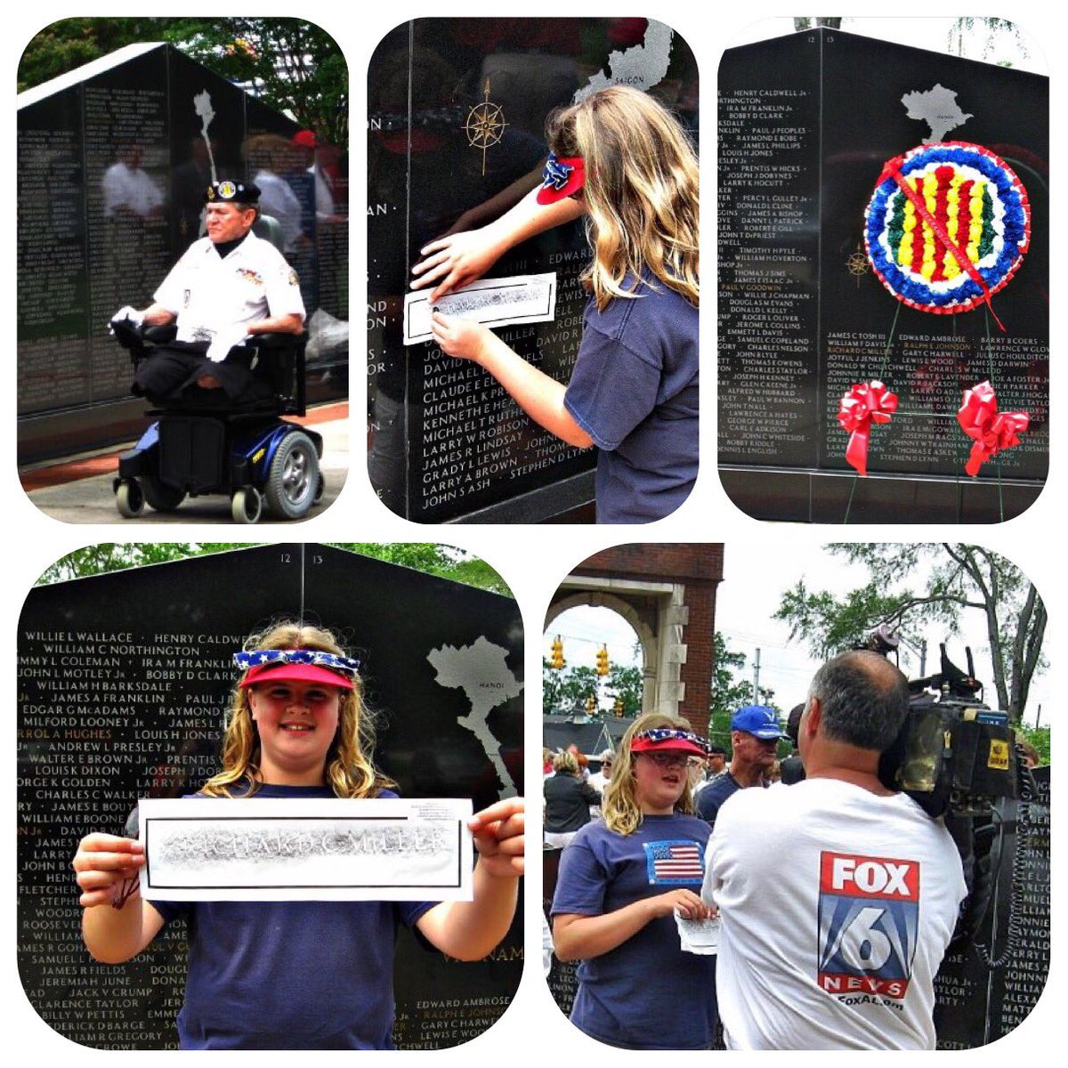 #MemorialDay We remember those who gave all for us all. We teach our children this. #VietnamWall #Vets #Anniston