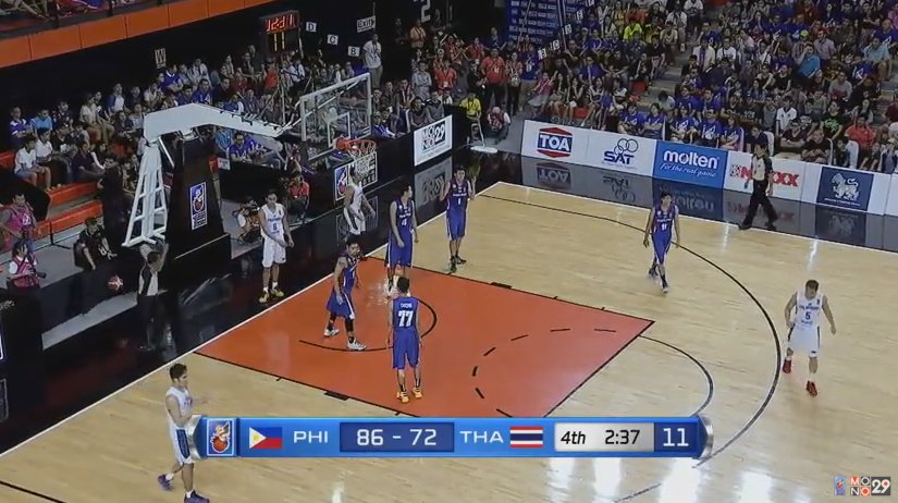 #SEABA2016 Finals | #GilasCadets (4Q, 2:37) PHILIPPINES 86-72 THAILAND | stream youtube.com/watch?v=xHNFEo… | #PUSO