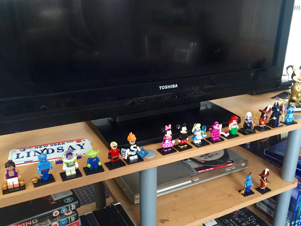 carlottawannabe's tweet photo. All my #disneyminifigures guarding my telly lol https://t.co/E1W5PC35P7