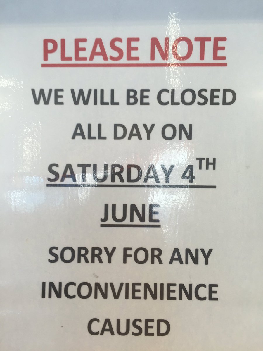 PLEASE NOTE......the shop will be closed this coming Saturday (4th). Sorry for any inconvenience caused. #TheJF