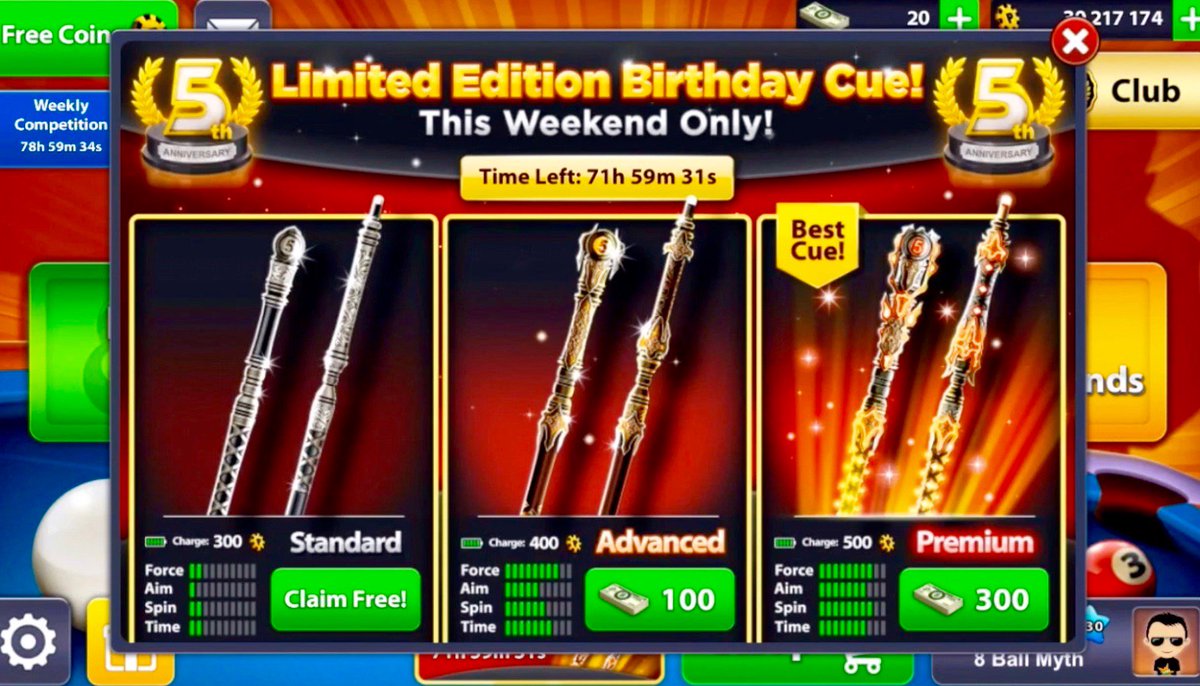 Gotgang On Twitter 8 Ball Pool New Birthday Cue Https T Co Sriortazcx