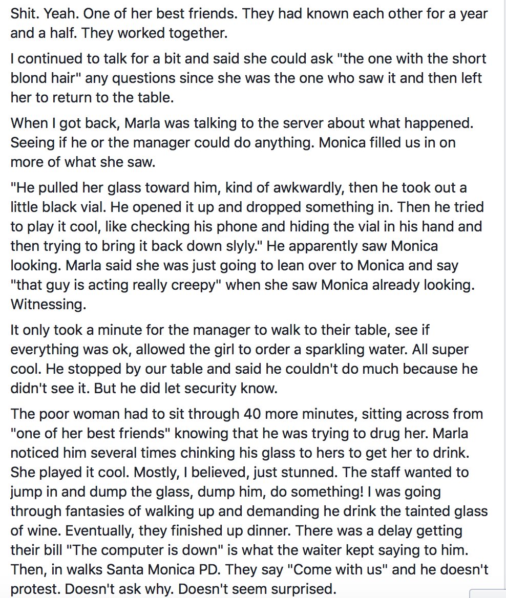 cmclymer's tweet photo. Three women saw a man drugging a woman's drink at a bar. Here's what happened next...

#rapeculture #feministheroes https://t.co/nCmtrVKxBz