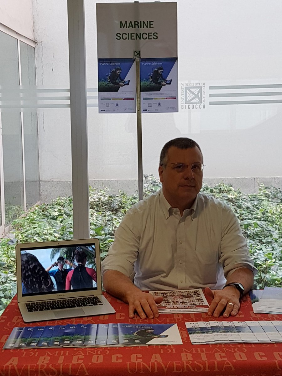 MarineSciences's tweet photo. #OpenDay at #Bicocca University in #Milan. #MarineSciences post grad course  presentation by Prof. Paolo Galli. https://t.co/aBE3QTiNs7