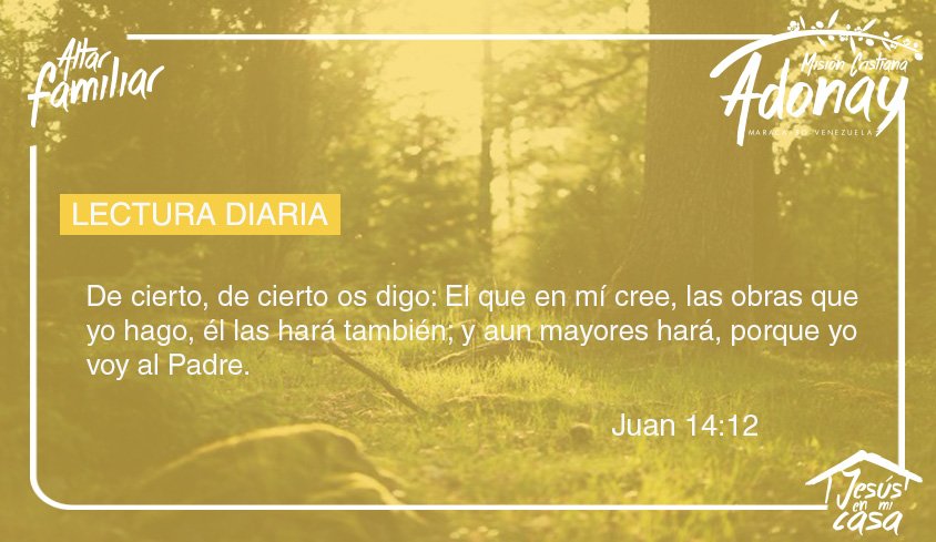 MCAdonay's tweet photo. Cuando Jesucristo nos toma y obra por medio de nosotros para alcanzar a otras personas haremos obras mayores. https://t.co/A2t4iBLMYb