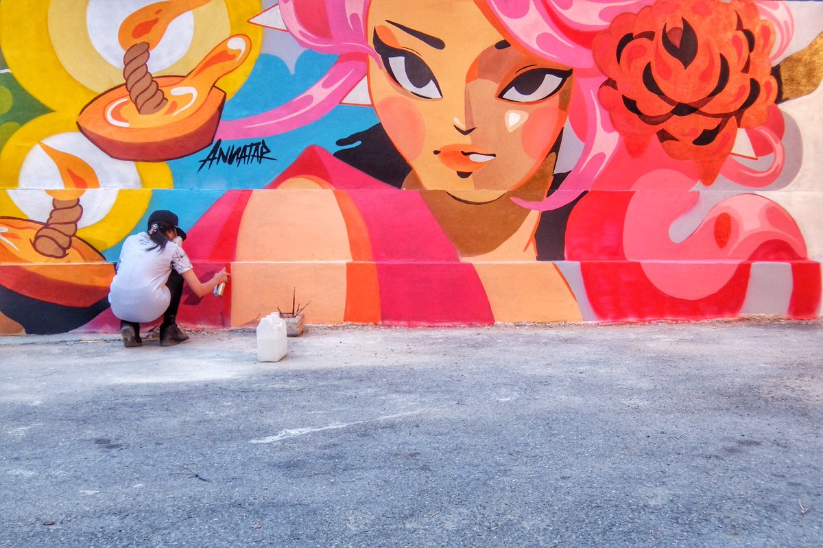 benxweerasak's tweet photo. ตามรอย @reviewchiangmai ไปถ่ายรูปเล่นที่งาน Street art live painting ที่ศูนย์วัฒนธรรมเชียงใหม่
#reviewchiangmai https://t.co/QIdeFMOyIW