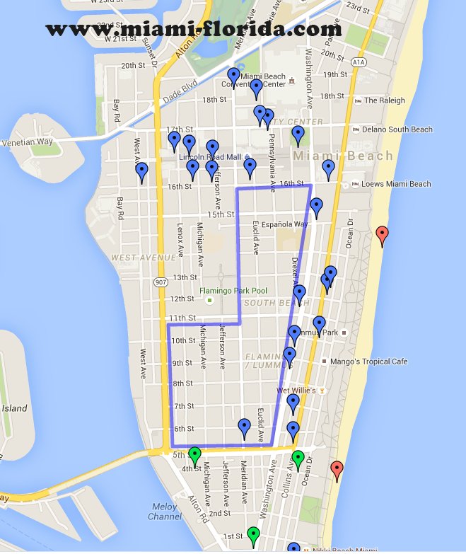 Miami-FL South Beach on X: Soutth Beach Parking Map ! Hot    / X