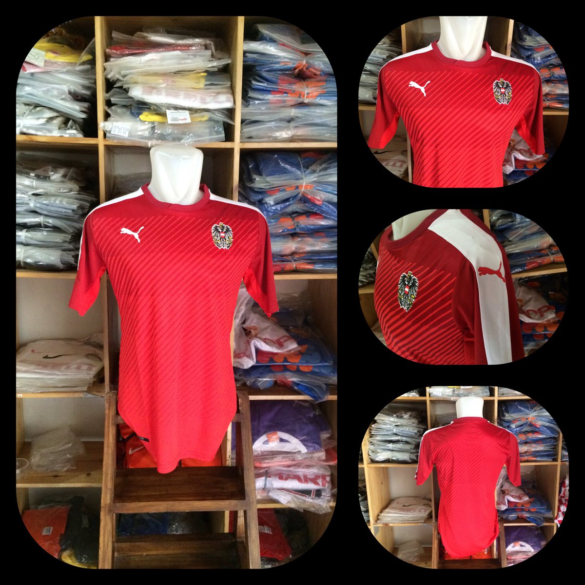 blueblackjersey's tweet photo. Austria home SMLXL 60rb aja gans.. pin bb: 2BFD1308/081210103202 reseller &amp; dropshipper welcome https://t.co/e9Ktw2HN8L