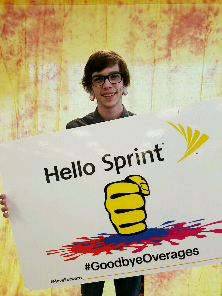 sprint0201's tweet photo. Come say hi to our newest employee and Say Goodbye to Overages! #BTROGP #sprint4ia https://t.co/le3vngyHFP