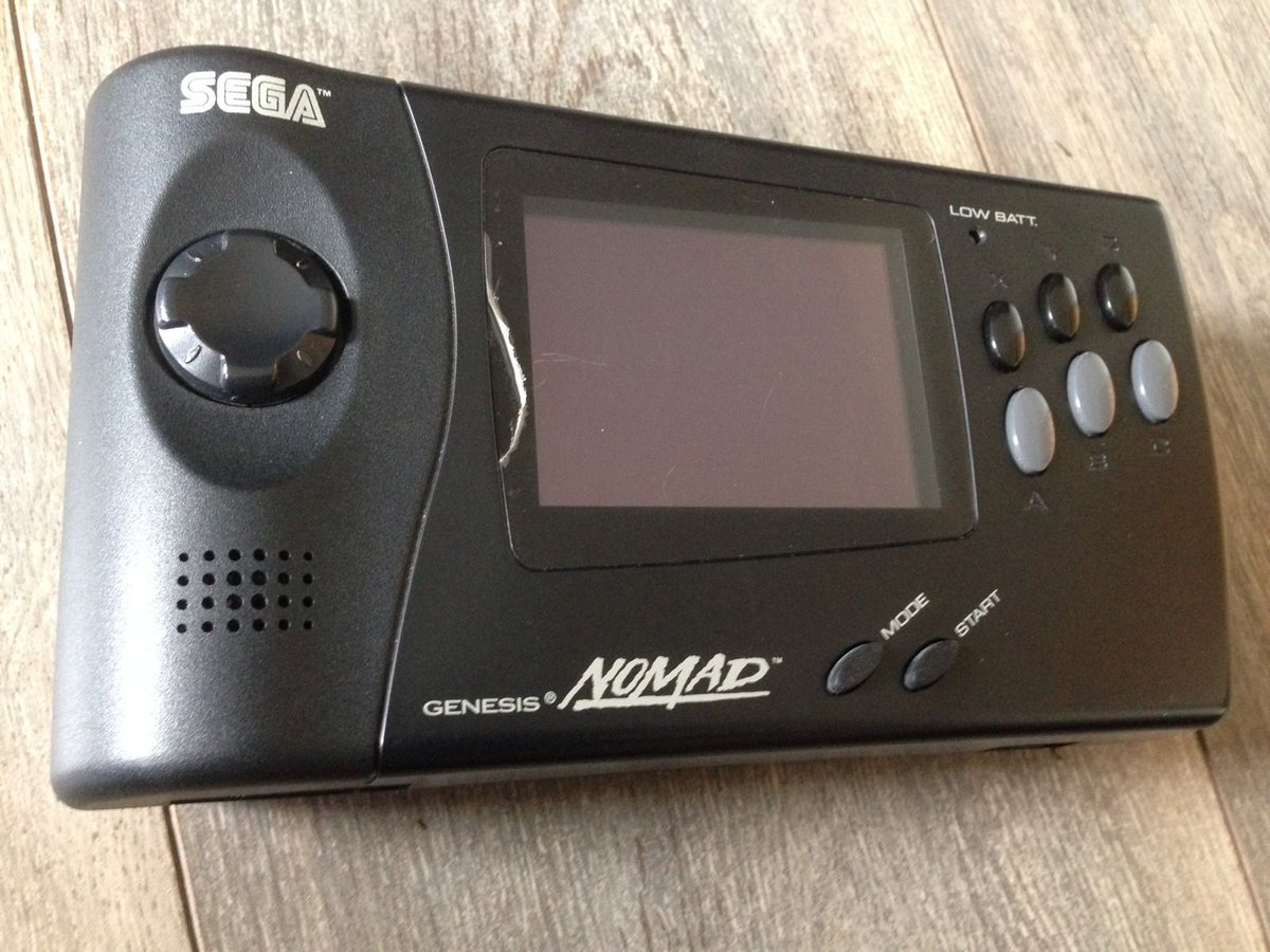 extremeconsoles's tweet photo. Has anyone got one of these 'Sega Nomad' ?

#sega #ideogames #GamersUnite #gamesconsole #handheld #retrogaming #RT https://t.co/EuhozXCToZ