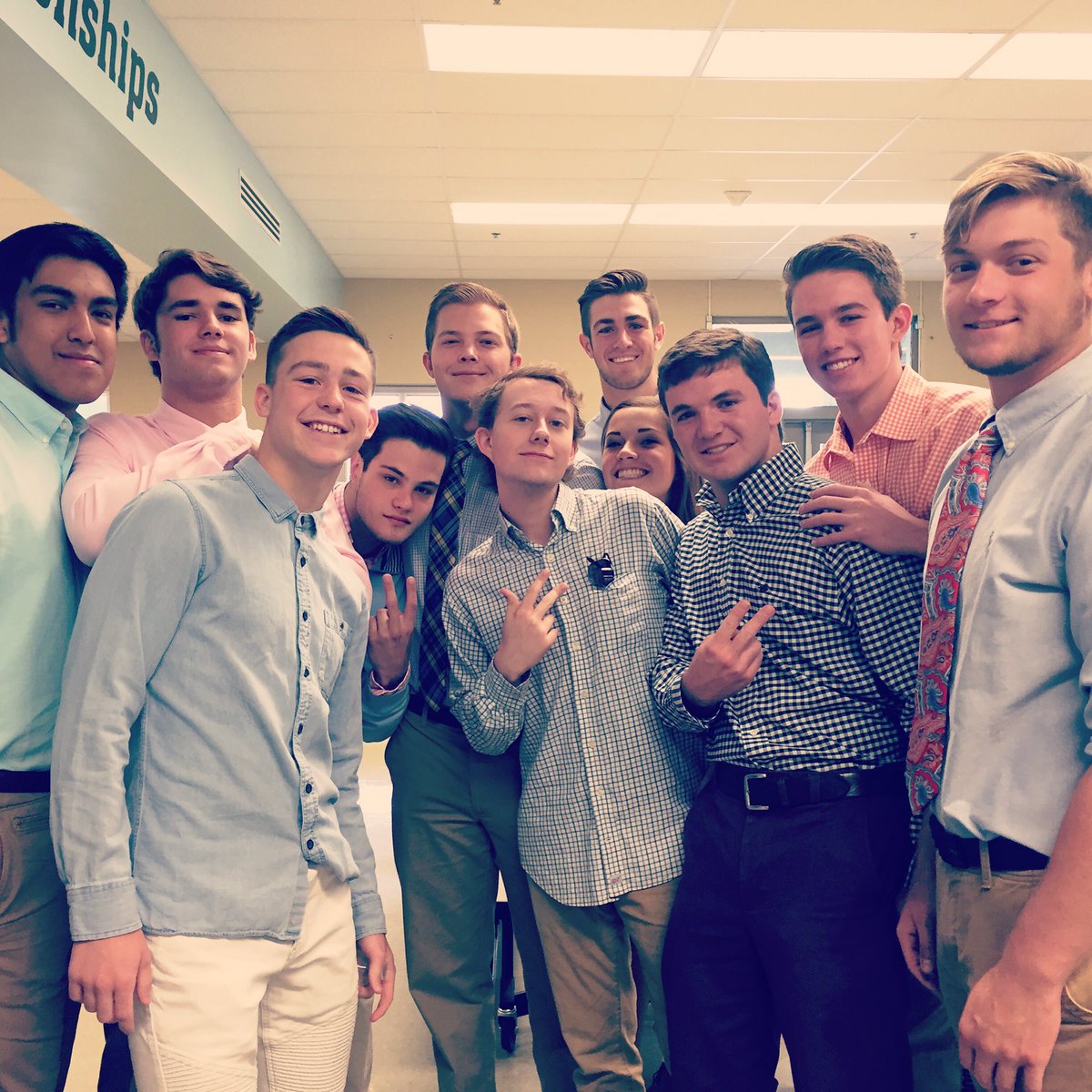 NorthOldhamHigh's tweet photo. Lots of guys, and is that Cat? #nohsclassof2016 https://t.co/KOklDEy7PR
