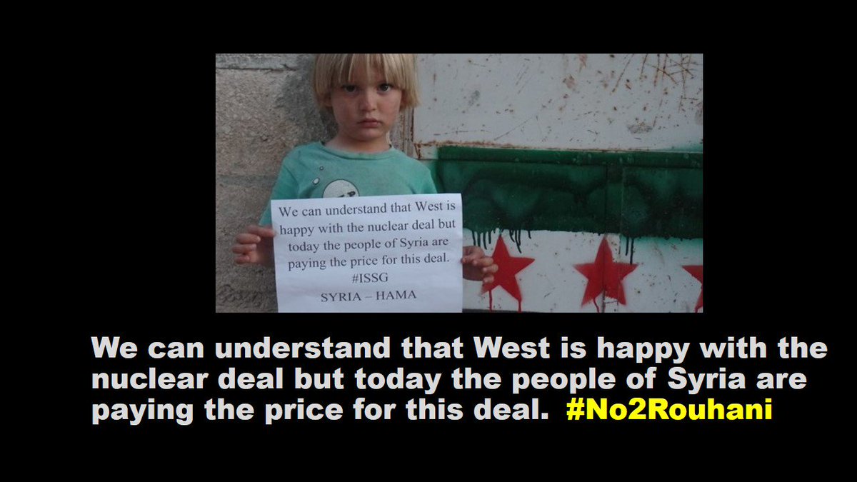 A message from the #ChildrenofSyria today the ppl of #Syria R paying the price for #Irandeal #LetAidIn #Syria #ISSG