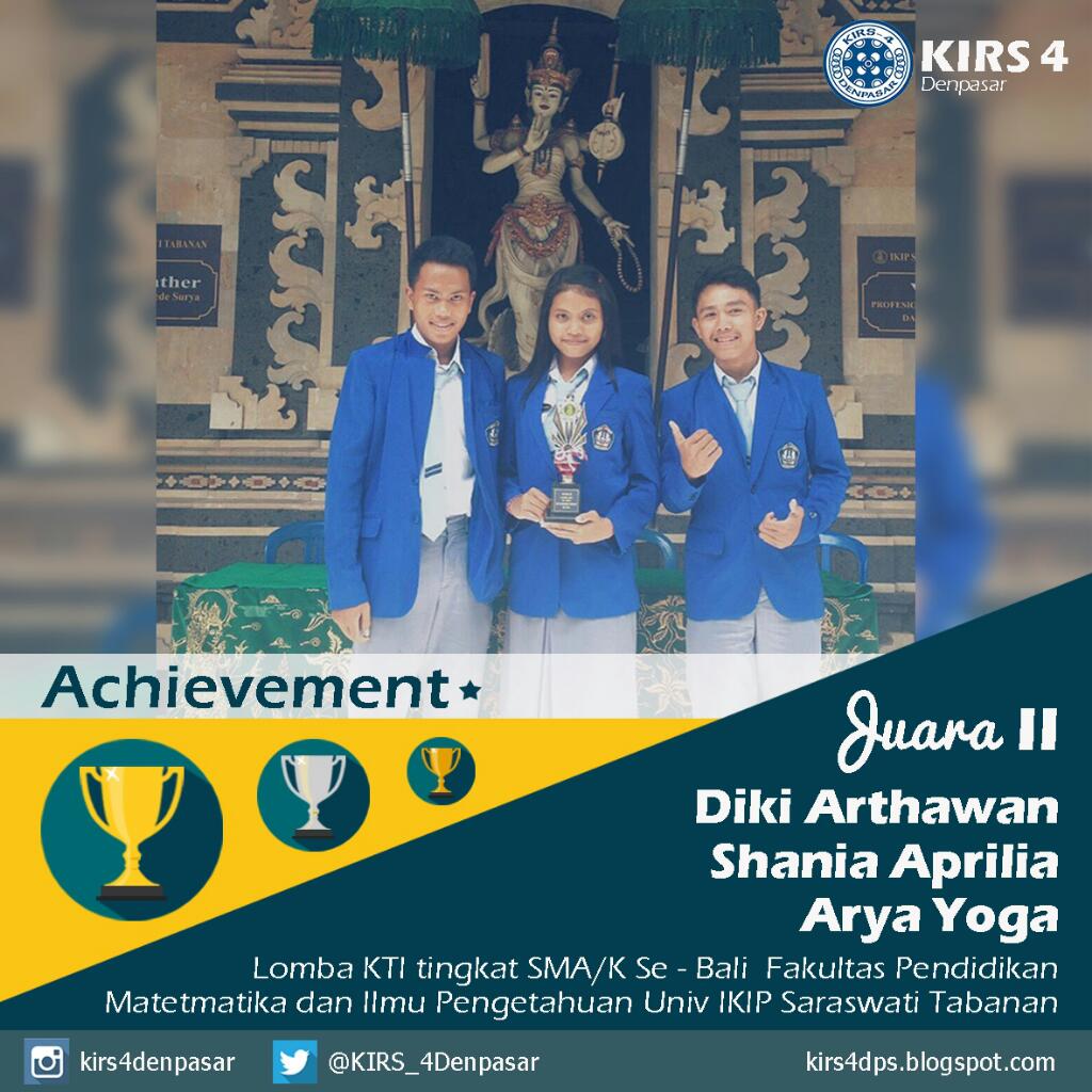 Selamat kepada Diki, Shania, dan Arya yoga telah meraih juara II KTI di Univ IKIP Saraswati Tabanan 
#latepost