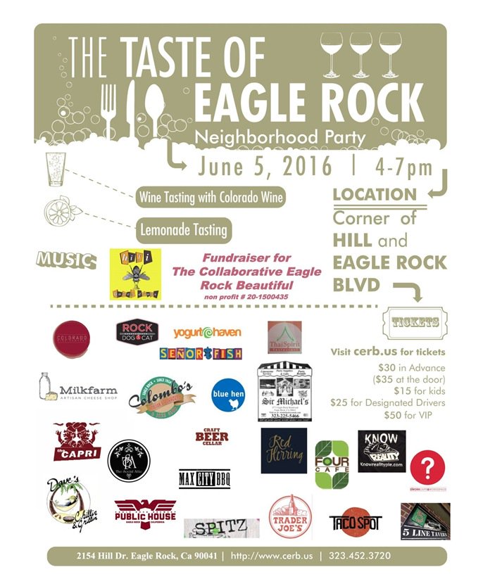 ER_Chamber's tweet image. Calling all foodies! Taste of Eagle Rock June 5th! @EagleRockBeauty @SocialInLA @EagleRockNC #EagleRock