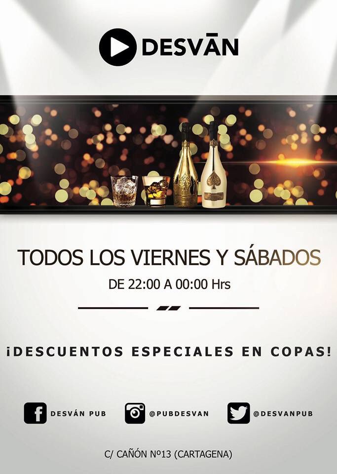 DesvanPub's tweet photo. Todos los viernes y sábados de 22:00 a 00:00 descuentos especiales en copas!! #DesvánPub 🍸🎶 https://t.co/FQPc1eRwyc