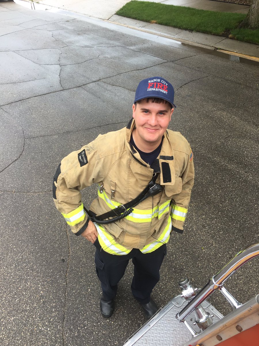 Fire explorers ready for the parade! #NorthIowaBandFest #MCFDexplorers