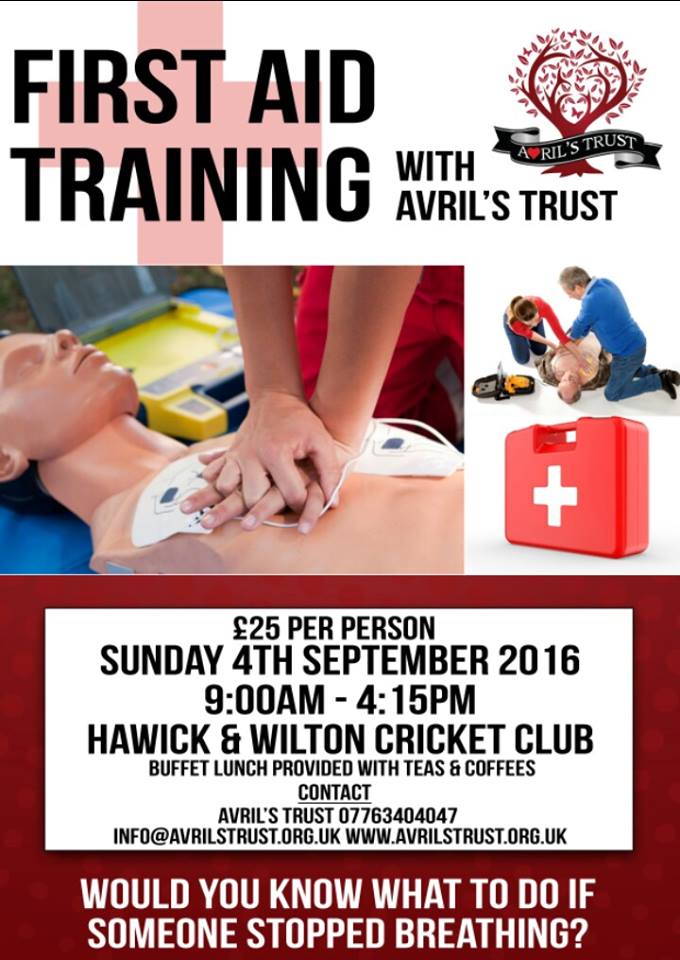 AvrilTrust's tweet photo. Would you know what to do in an emergency?  Why not book our course to learn essential life saving skill https://t.co/XqK9Sx1ze6