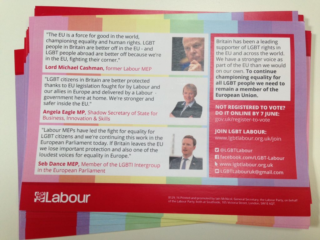 TheresaEurope's tweet image. Great to speak to @LGBTLabourNW's AGM today about why it's #LabourInForBritain!  #VoteRemain #OutForIn