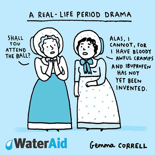 A real life #PeriodDrama by <a href="/gemmacorrell/">Gemma Correll</a>. #menstrualhygieneday 
💧💧💧💧💧
Watch the film:
youtu.be/-60TFBMO8Yo