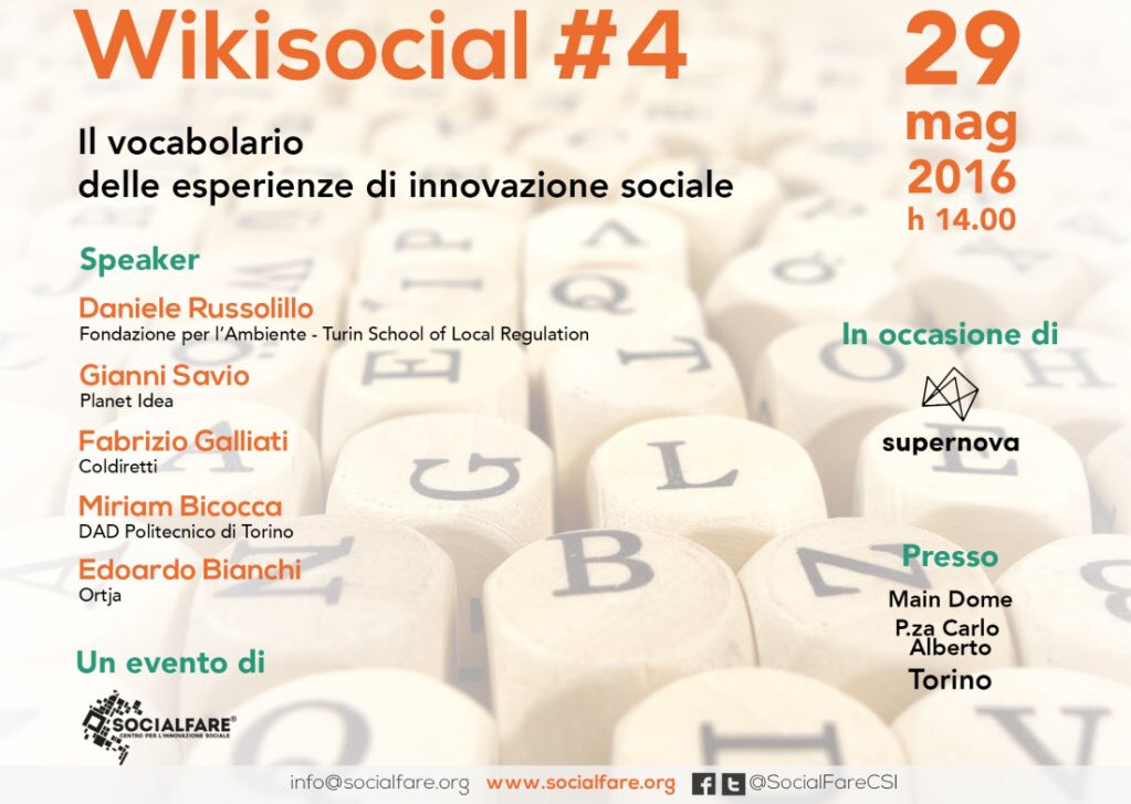 darussol's tweet photo. Domani ci vediamo al #wikisocial in P.Carlo Alberto alle 14. La mia lettera di quest'anno? [P] come partecipazione! https://t.co/4T25I6aKND
