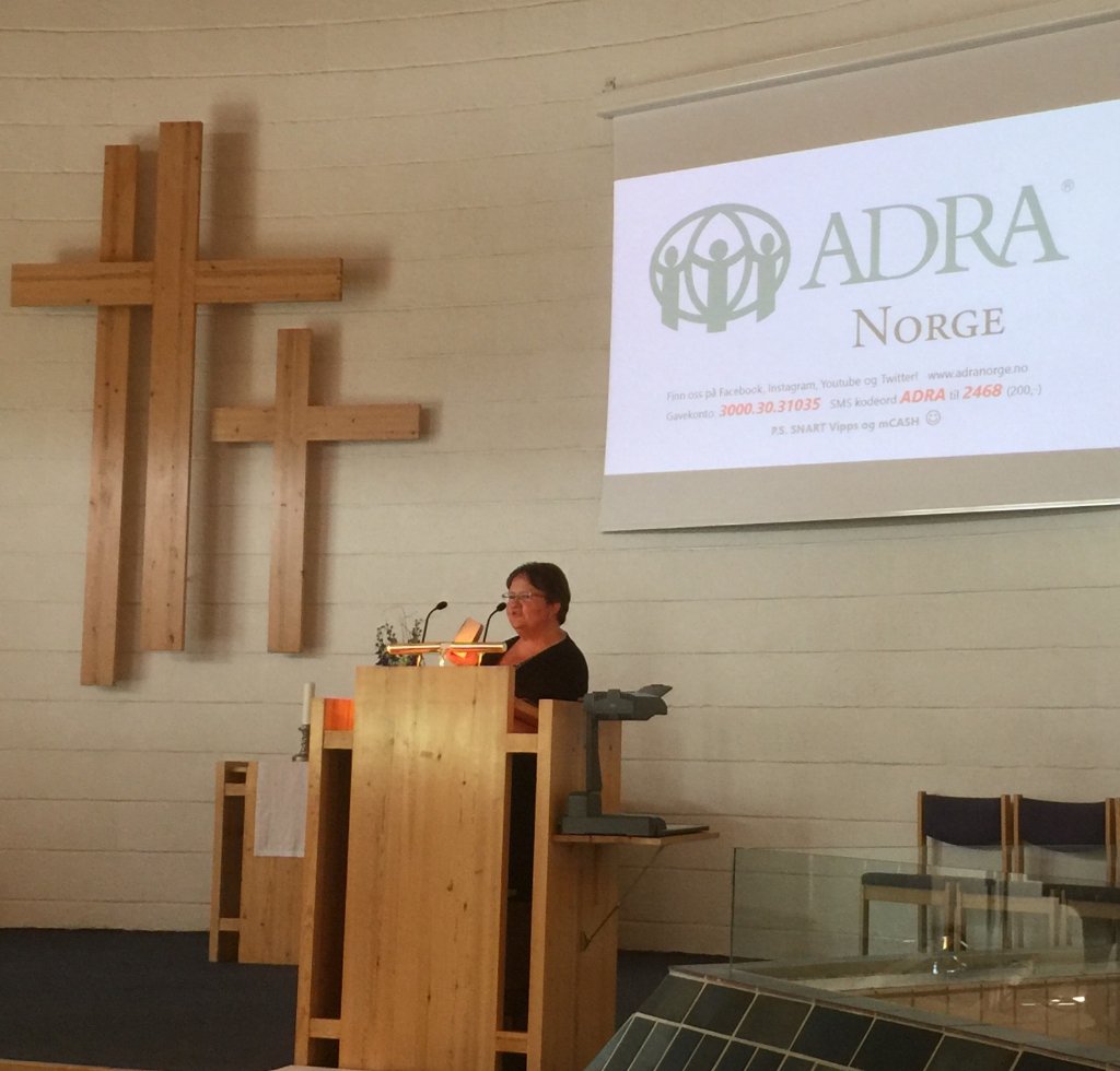 adranorway's tweet image. Vi besøker årsmøte i #Harstad. I dag har Gry Haugen hatt formiddagstalen. #nnd #conferencesession #sda