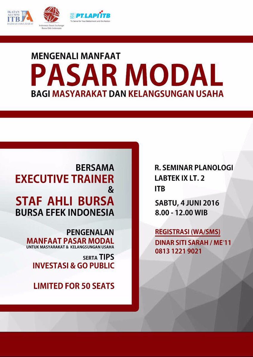 #eventbandung #event <a href="/se_bdg/">se_bdg</a> #bandunginfo #pasarmodal #bej #bursaefek