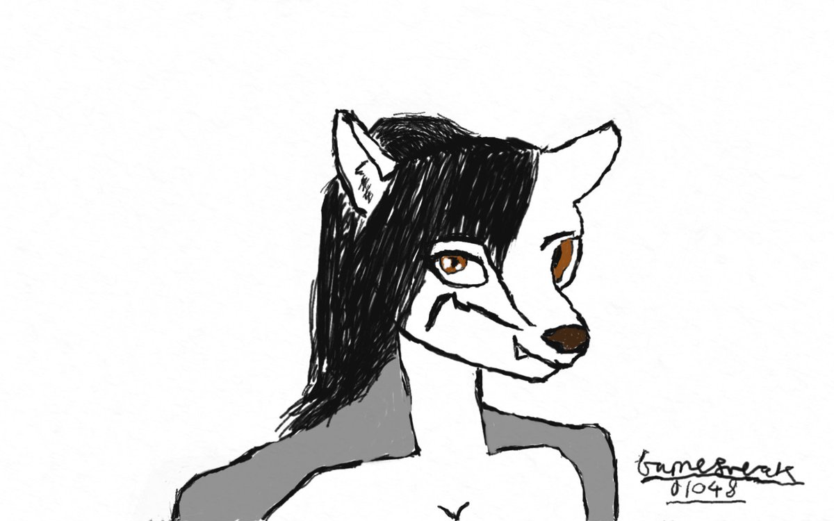 Fynox_Hiroshi's tweet photo. My first furry drawing :) #furry #art #NvidiaShield #ShieldTablet #Dabbler https://t.co/6ByIrBe9YB