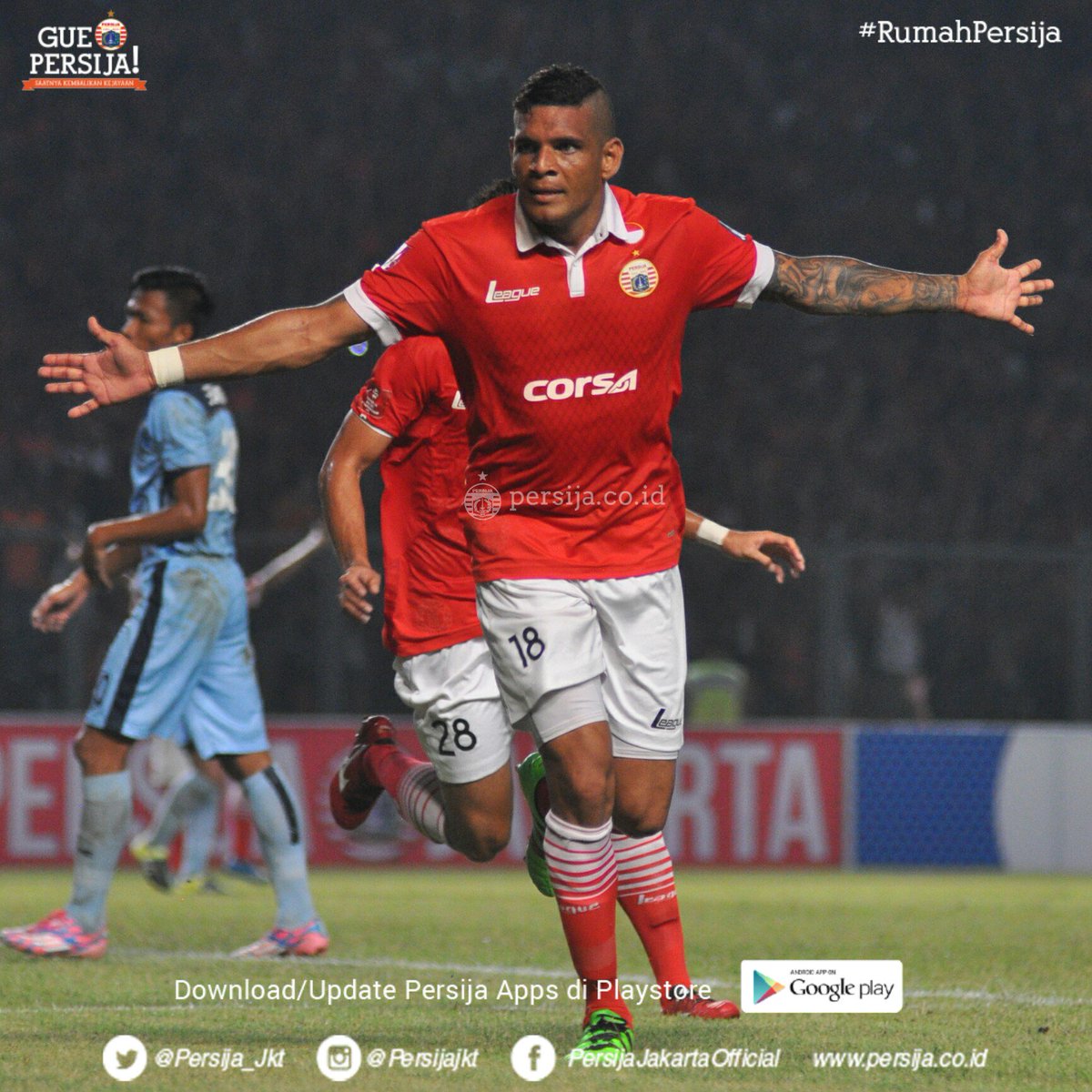 Ambisi Jose Guerra Cetak Gol Kedua di TSC 2016.
#GuePersija
#RumahPersija