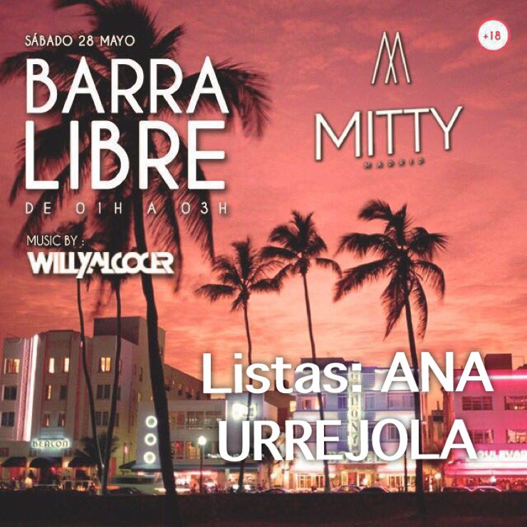 rrpp_cats's tweet photo. ¡Esta noche celebra la victoria de tu equipo en #MITTy!

Con BARRA LIBRE!!

✔️listas ANA URREJOLA
662455721 https://t.co/uRoEfkFKy2