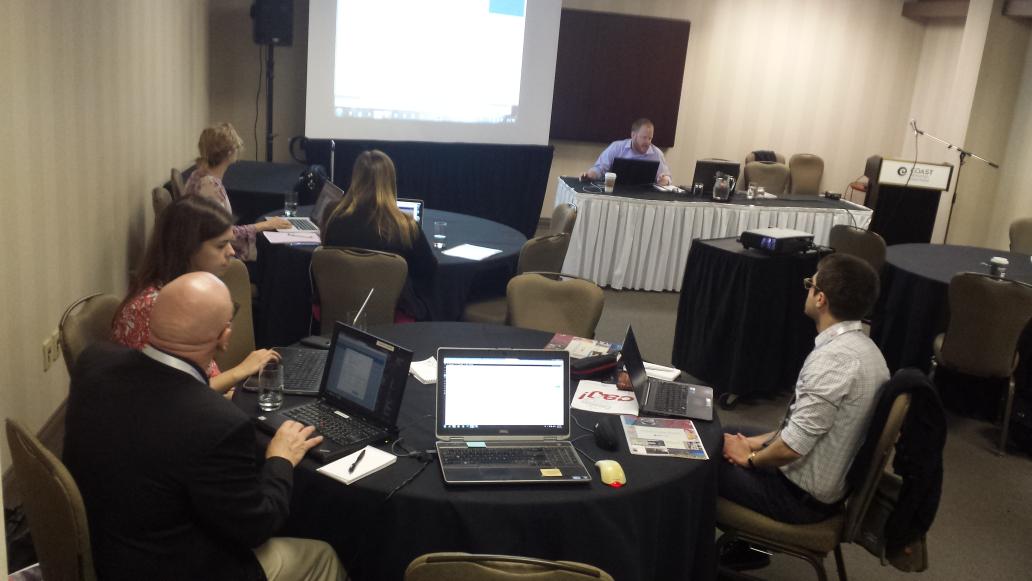 mckiedavid's tweet photo. Esri Canada mapping session at #cal2016 in Edmonton. https://t.co/K1QTlNgtfn