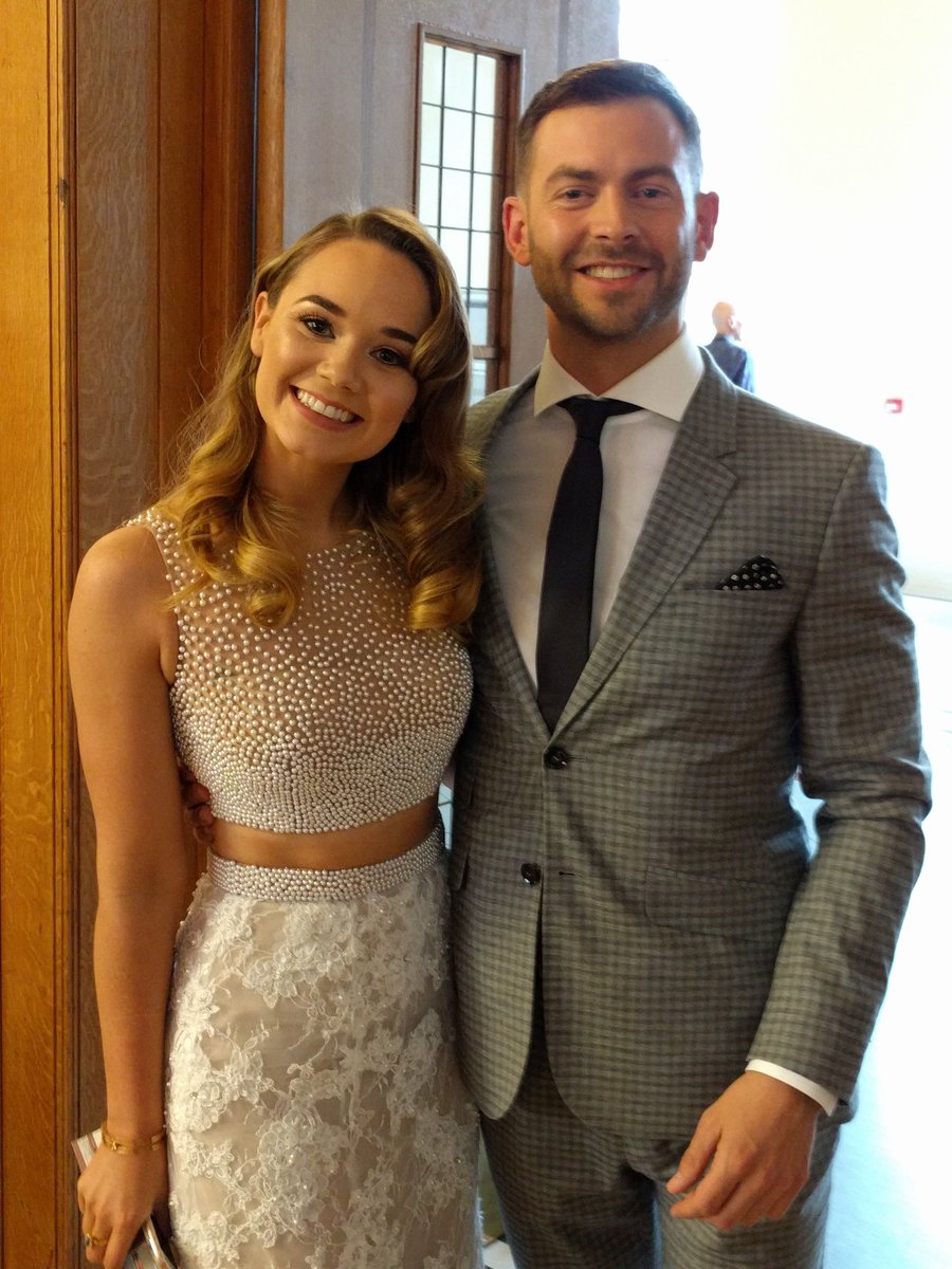 Hollyoaks's tweet image. How beautiful! @Daisy_wooddavis &amp;amp; @cammymoore are kitted out for the #SoapAwards
