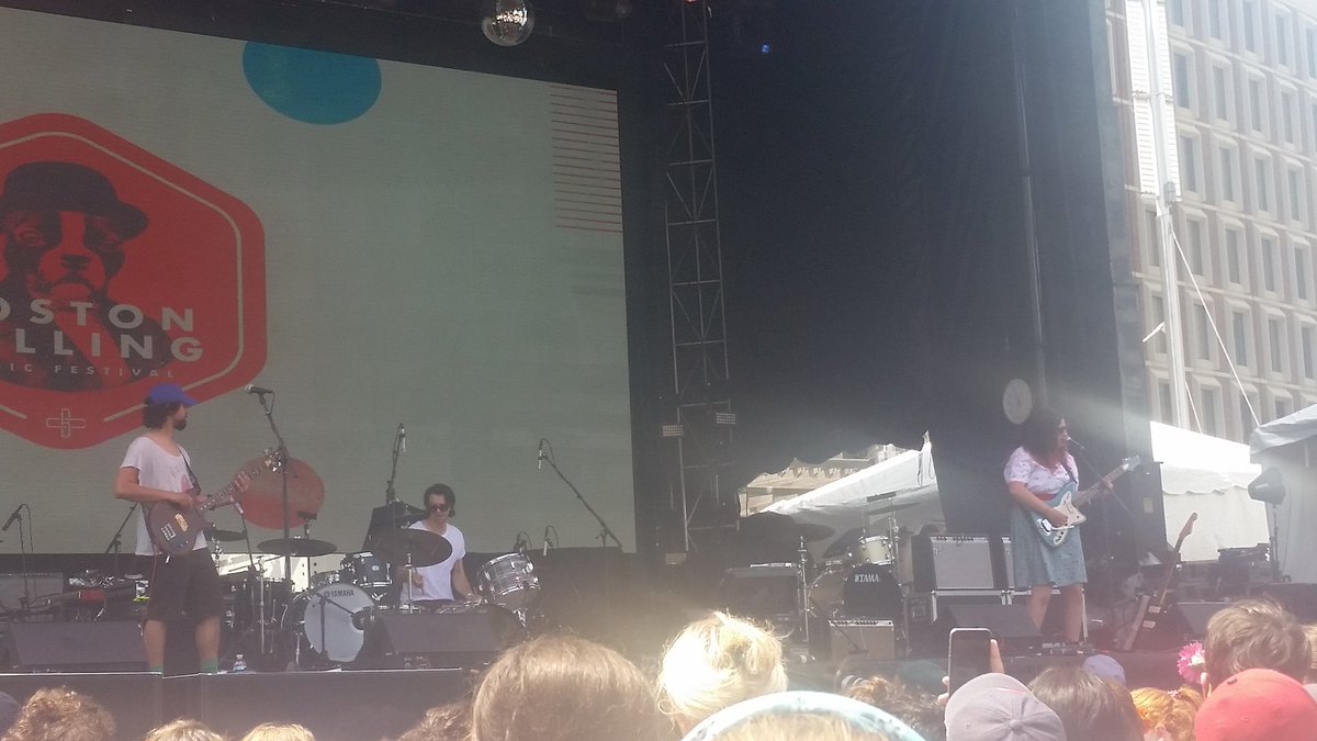 Local929's tweet image. Boston bang! @Palehound kicking things off @Boston_Calling!