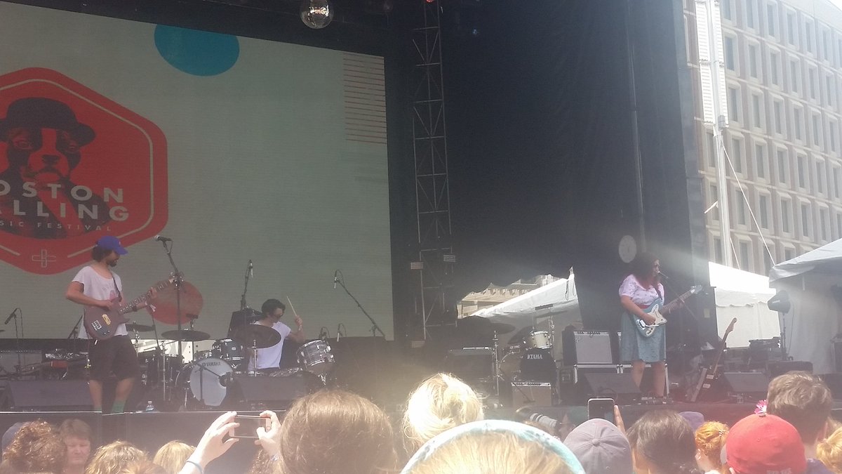 Local929's tweet image. Boston bang! @Palehound kicking things off @Boston_Calling!