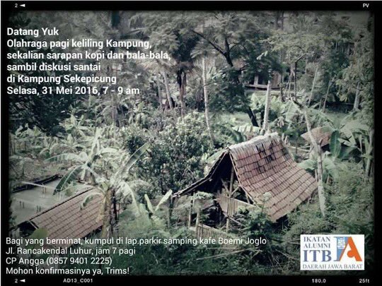 Olahraga bareng sambil berupaya menjadikan kampung Sekepicung sebagai kampung konservasi lingkungan dan budaya
