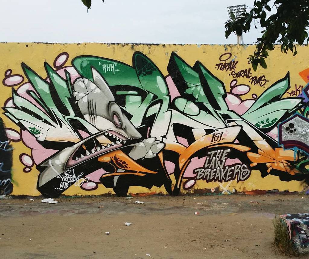 StArtEverywhere's tweet photo. Haie my name is • artist: @kerockone • #kerok #akteone #thelawbreakers #thelostboys #graffitiboxshop #graffitiart #… https://t.co/JRjIUPVZ3z