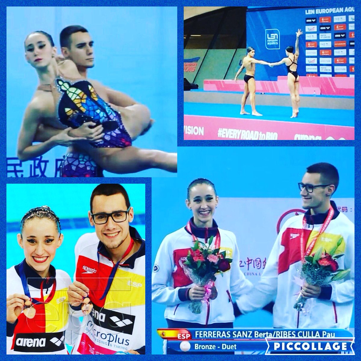 WoMenSynchro's tweet photo. 😍😍😍 Cmpto. Europeo, Londres 2016 #mixedduet #spanishsynchroteam #BertaYPau #WoMenSynchro https://t.co/FCVoYtFUcq