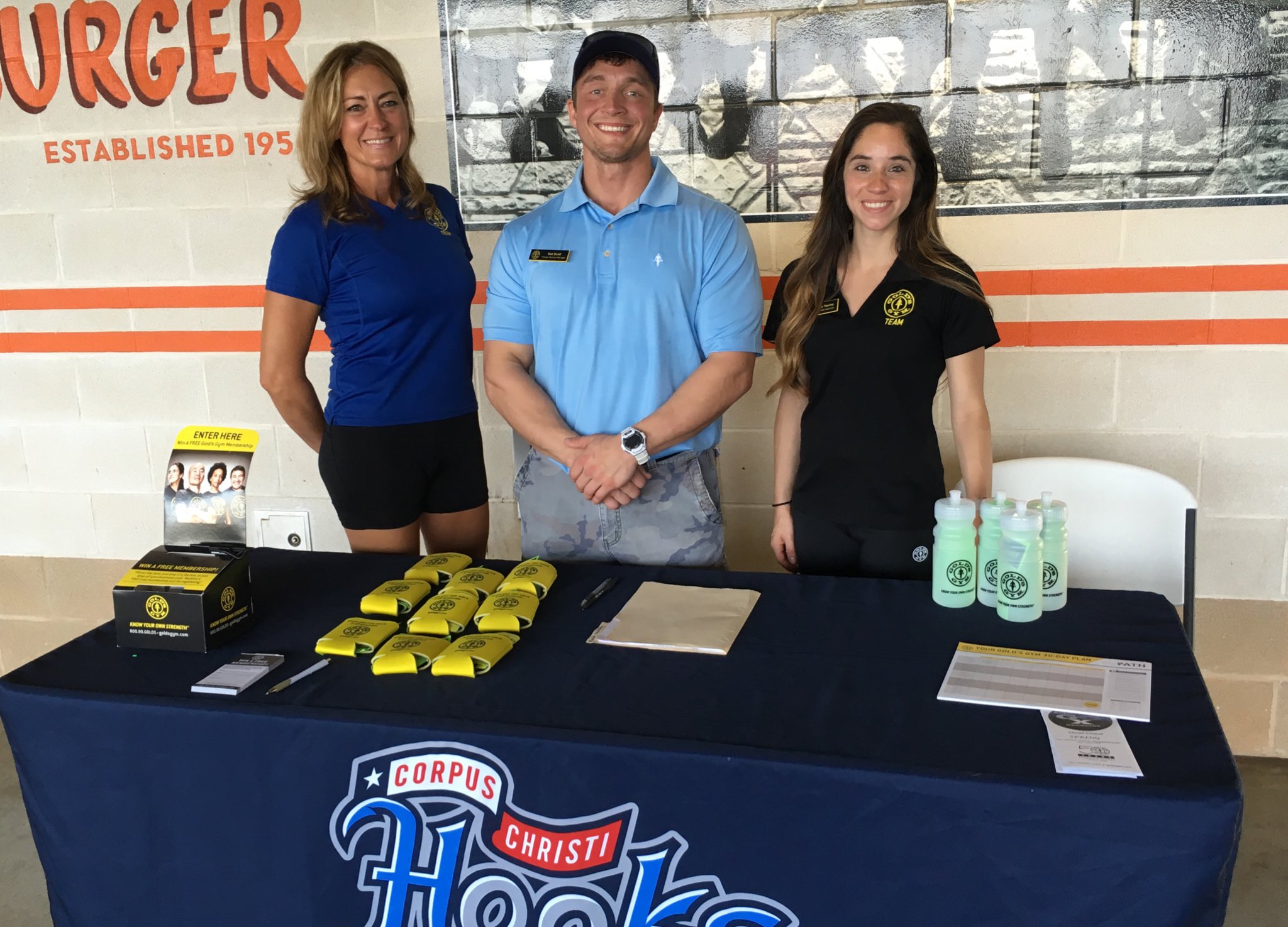 Corpus Christi Hooks on Twitter "Be sure to visit the Gold's Gym table on the concourse tonight