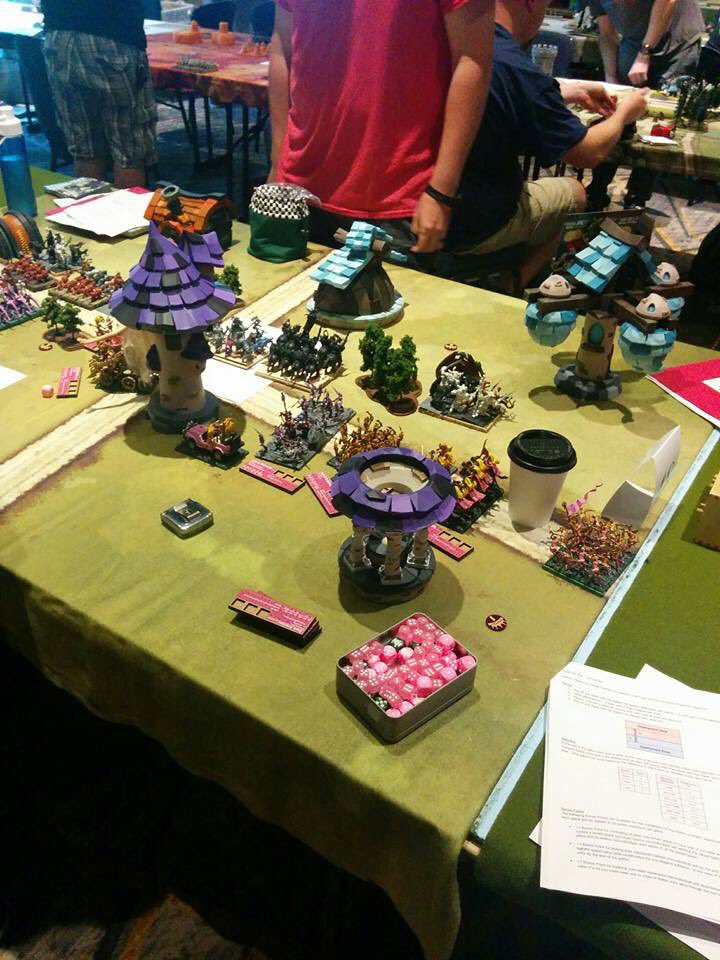DiceyVentures's tweet photo. Wanted to share a few pics of the Elemental Village in action-Round 1 of the #kingsofwar tournament at #Nashcon! https://t.co/Cw2A4Rqbmr