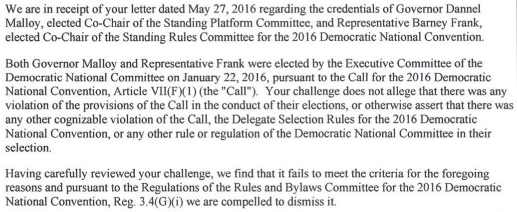 ABCPolitics's tweet photo. NEW: DNC "compelled to dismiss" Sanders campaign's complaint over committee leaders https://t.co/3NKXlbV6Gl https://t.co/nY9cbh74DA