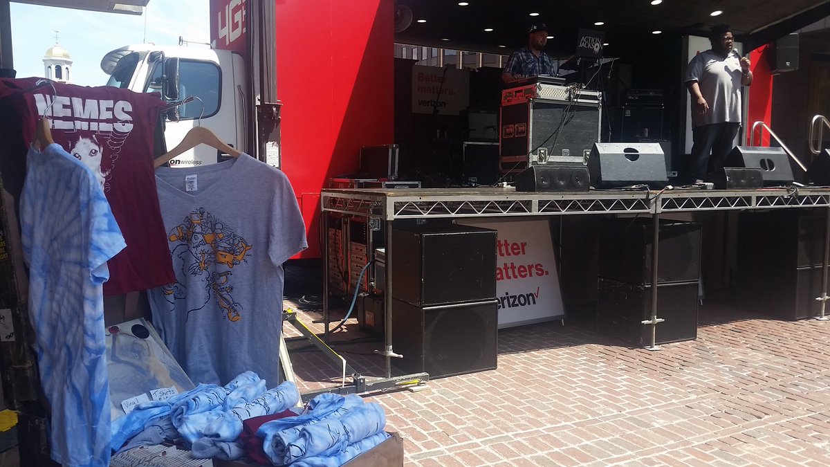 Local929's tweet image. Catch us and our boys @nemesband at the @Boston_Calling 3rd stage at 3! #BostonCalling