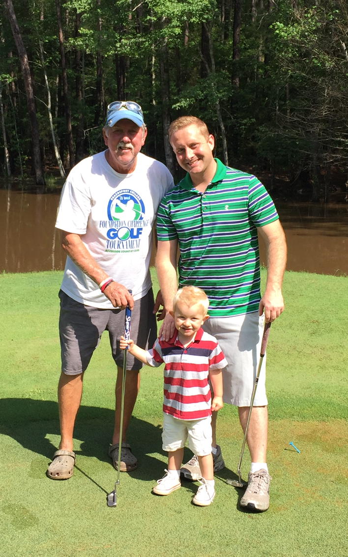 Golf with Papa Wick today!  So much fun! #76fourover