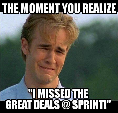IvanArbizu's tweet photo. Don't be like Dawson tomorrow. Visit a local @Sprint store today for great deals. @Sprint_West #SprintSaysThanks https://t.co/MO1dout7mL