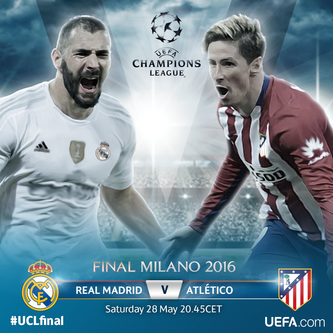 The #UCLfinal is 15 minutes away!