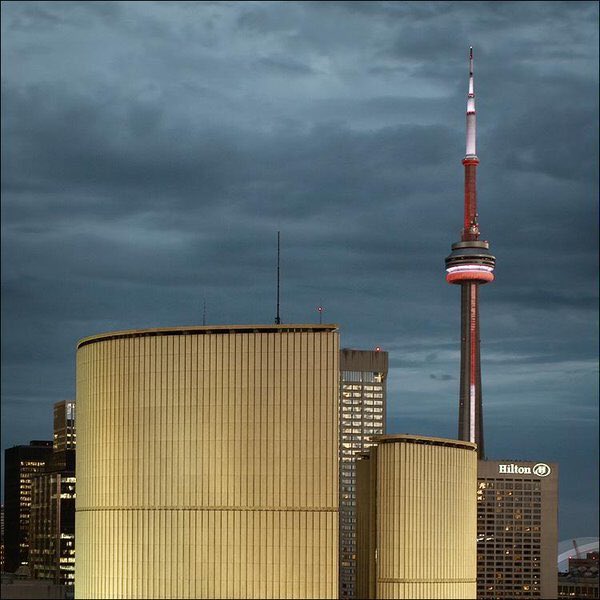 norm's tweet photo. City Hall &amp; the CN Tower will be lit blue and turquoise tonight in recognition of Cystic Fibrosis Awareness Month. https://t.co/fI7HMsfdS9