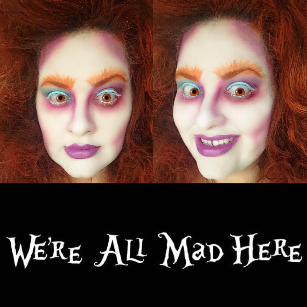 melfromTS's tweet photo. A little Mad Hatter fun I had this morning #makeup #mua #makeupbyme #facepaint #throughthelookingglas #makeupartist https://t.co/HCMM5xIG2S