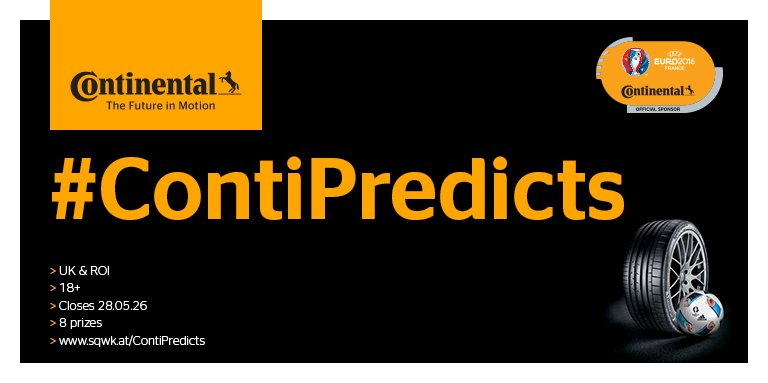 Squawka's tweet photo. Stay tuned during UEFA EURO 2016™ for chances to win VIP match tickets with #ContiPredicts. https://t.co/1VHOt4nJ3v https://t.co/jFuhxUnEPI