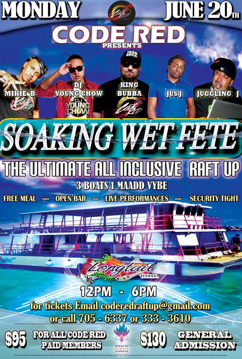 coderedbda's tweet image. BHW 2016 Raft up going be LIT get your TIX 4417056337
