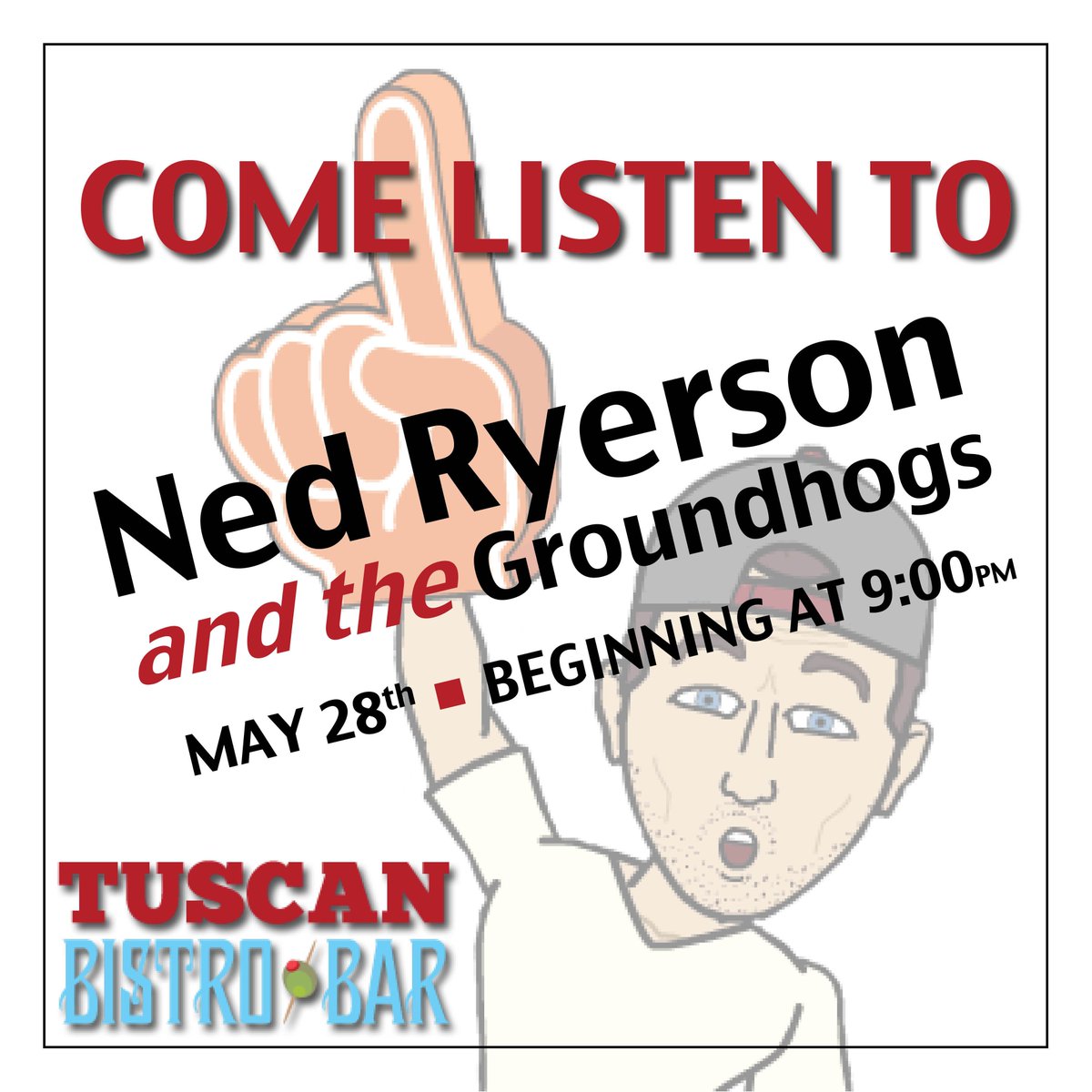 Rock to the beat and throw your hands in the air because @nedryersonlive is here tonight! buff.ly/1OJm6Dq