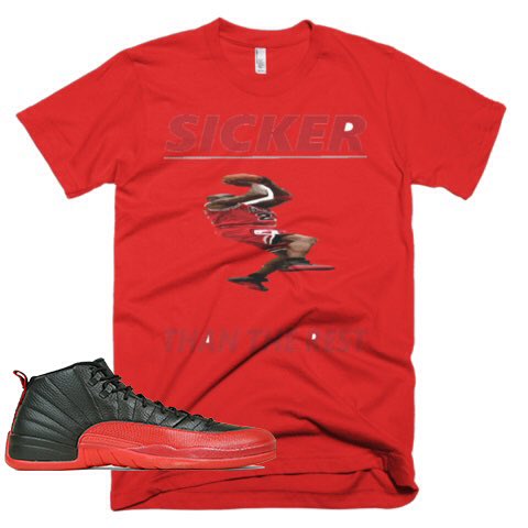 KaeApparel's tweet photo. Get your flu game shirts to match your 12s. Brand new release! 🔥

https://t.co/pHBWhfPytb 

#flugame12 #tshirts https://t.co/rmBhaueu0k